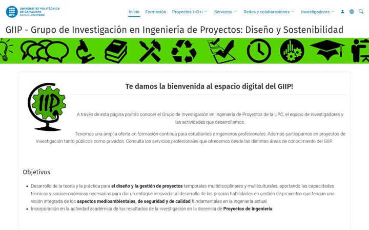 Screenshot of giip.upc.edu