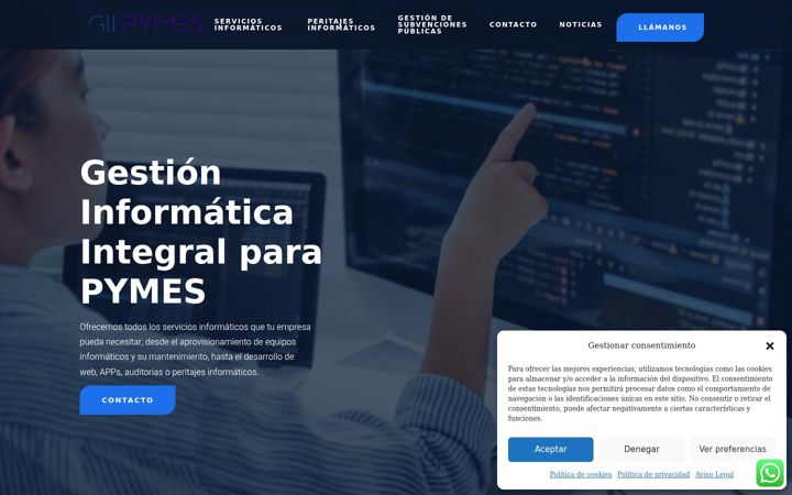 Screenshot of giipymes.es