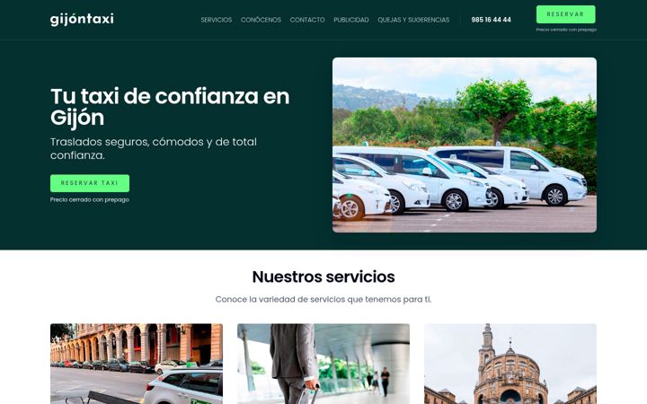 Screenshot of gijontaxi.es