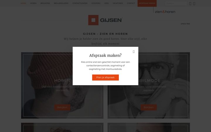 Screenshot of gijsen.nl
