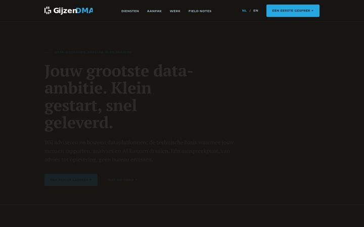 Screenshot of gijzendma.com