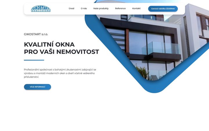 Screenshot of gikostart.cz