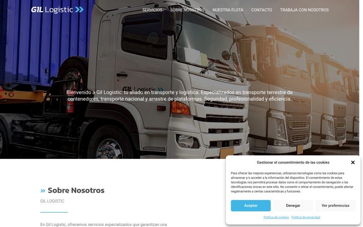 Screenshot of gil-logistic.eu