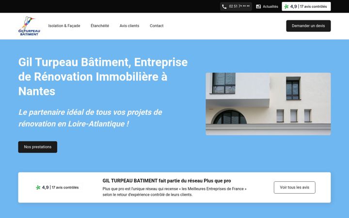 Screenshot of gil-turpeau-batiment.fr