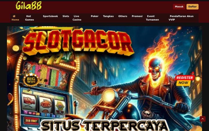 Screenshot of gila88bola.com