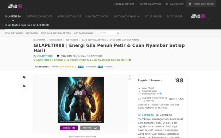 Screenshot von gilapetir88.com