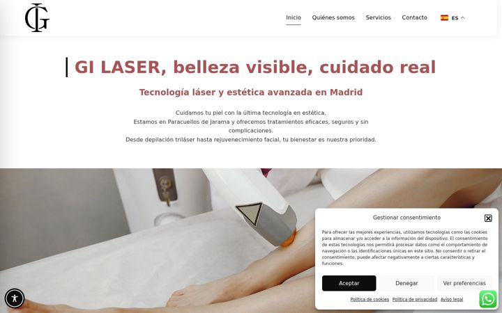 Screenshot of gilaser.com