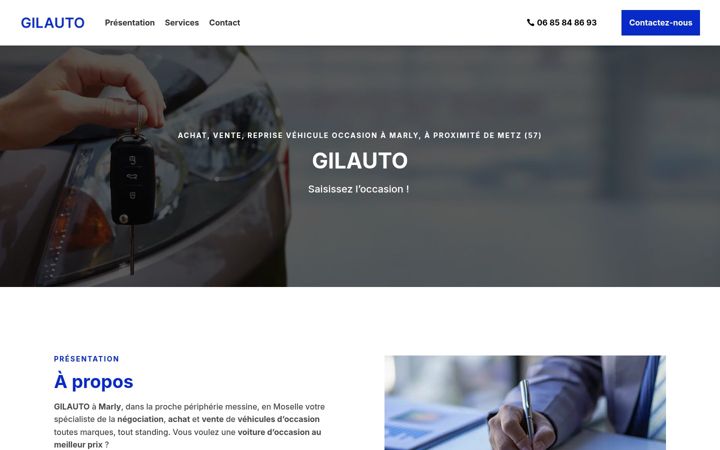 Screenshot of gilauto.fr