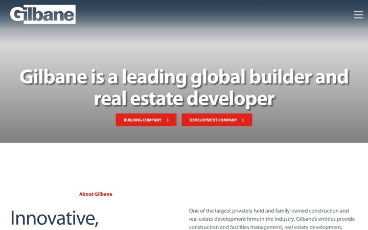 Screenshot of gilbaneco.com