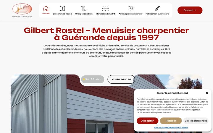 Screenshot of gilbert-rastel-guerande.fr