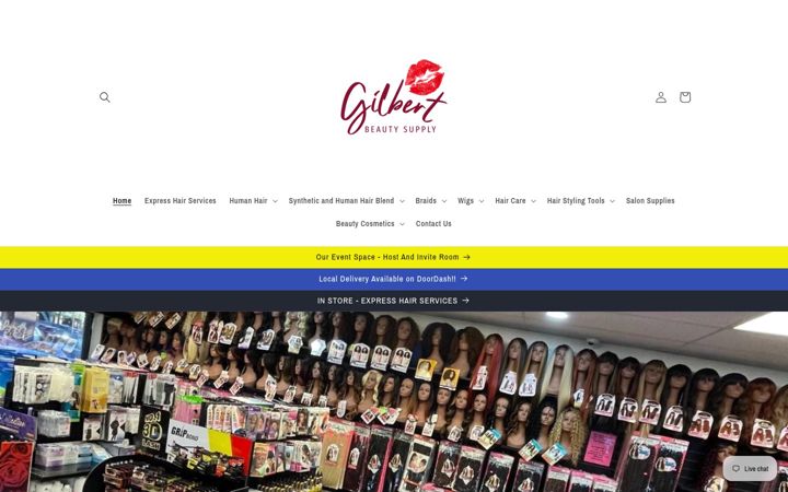 Screenshot of gilbertbeauty.com