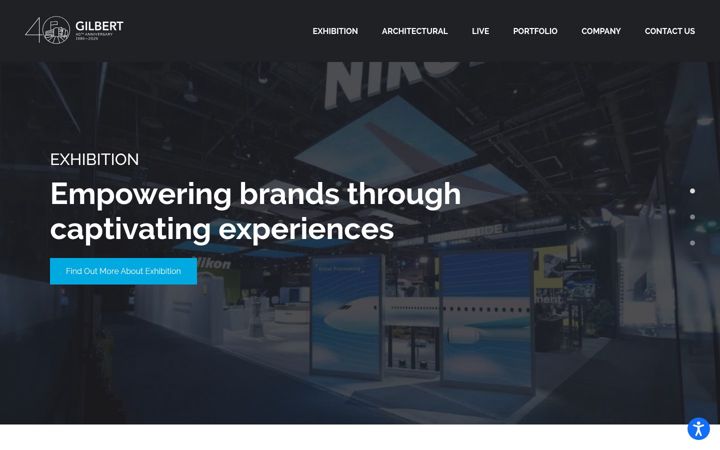 Screenshot of gilbertexperience.com