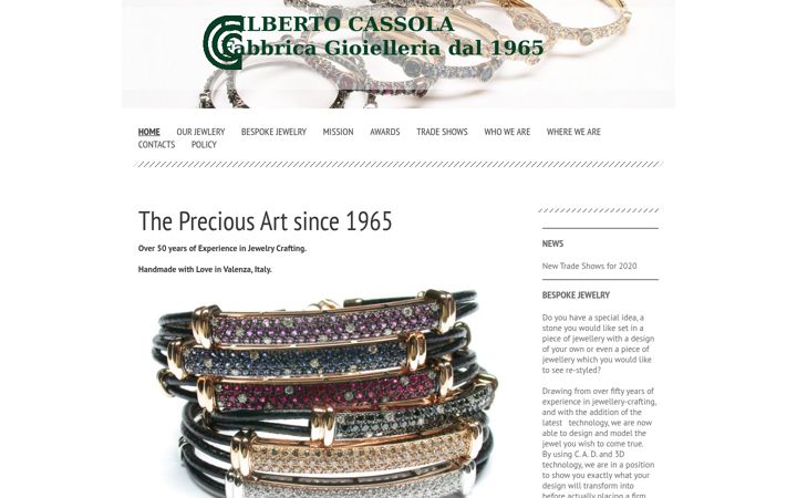 Screenshot of gilbertocassola.it