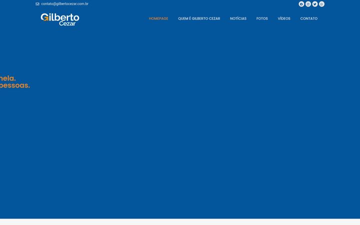 Screenshot of gilbertocezar.com.br