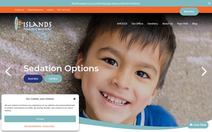 Screenshot of gilbertpediatricdentist.com