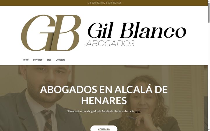 Screenshot of gilblancoabogados.es
