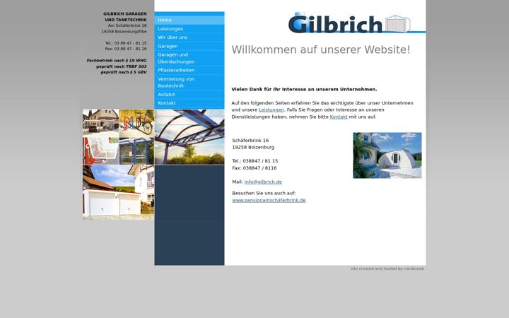Screenshot of gilbrich.de