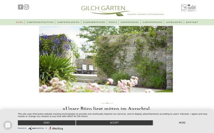 Screenshot of gilch-gaerten.de