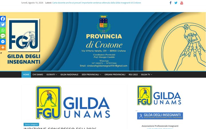 Screenshot of gildacrotone.altervista.org