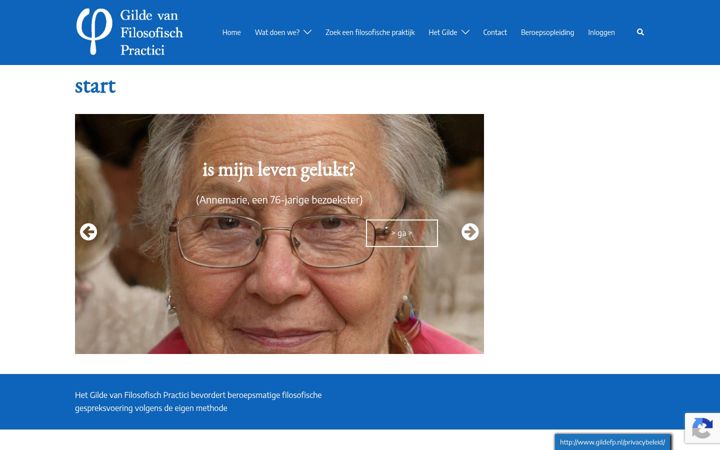 Screenshot of gildefp.nl