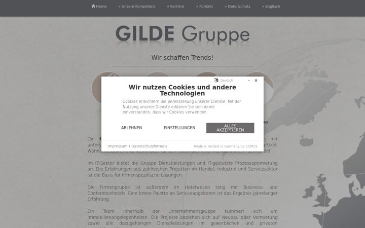 Screenshot of gildegruppe.com