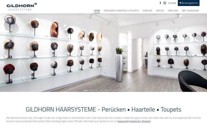 Screenshot of gildhorn-haarsysteme.de
