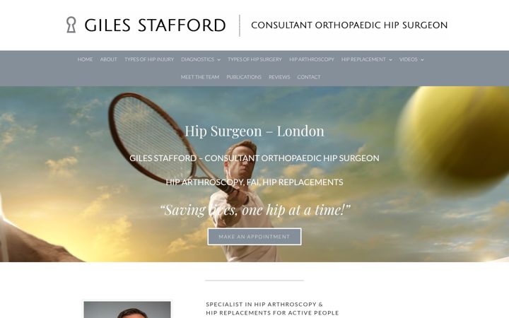 Screenshot of gilesstafford.com