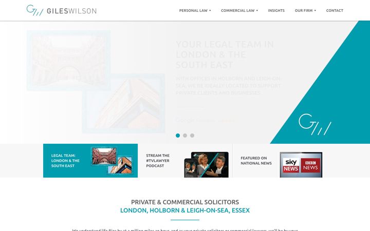 Screenshot of gileswilson.co.uk