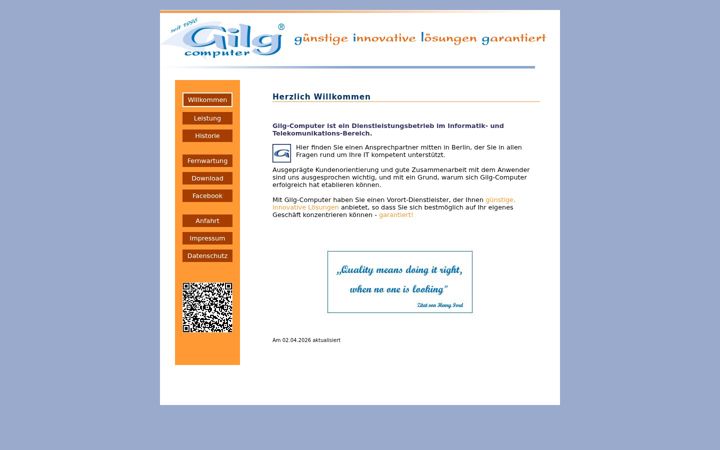 Screenshot of gilg.de