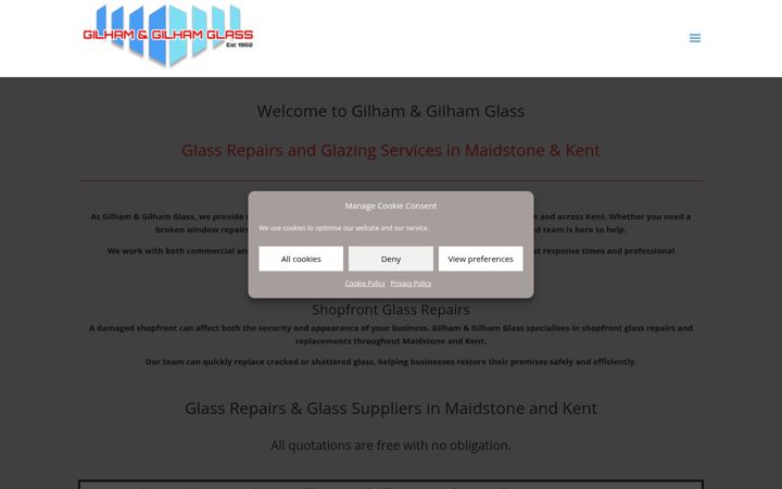 Screenshot of gilhamandgilham.co.uk