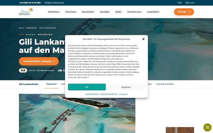 Screenshot of gili-lankanfushi.de