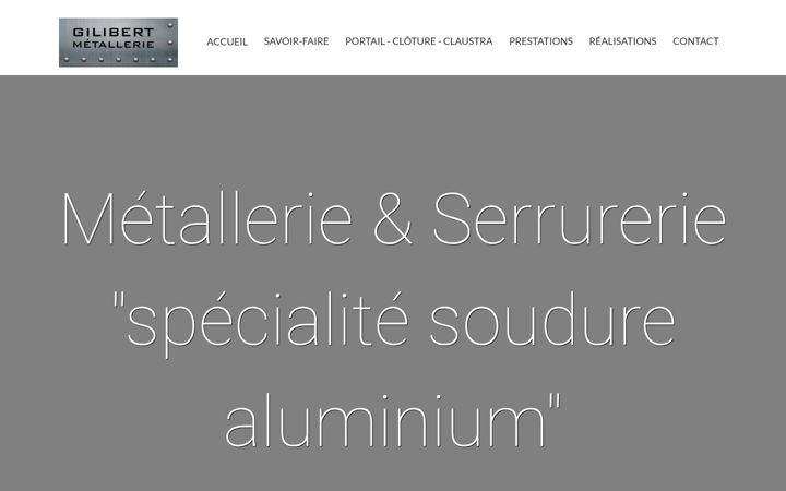 Screenshot of gilibert-metallerie.fr