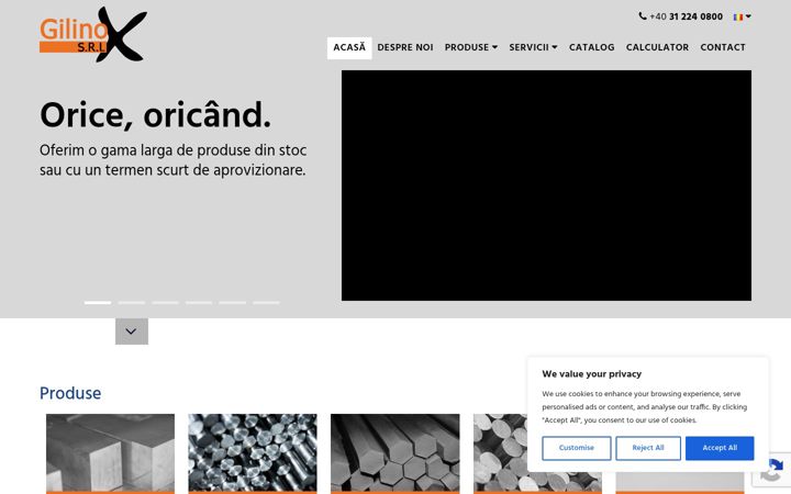 Screenshot of gilinox.ro