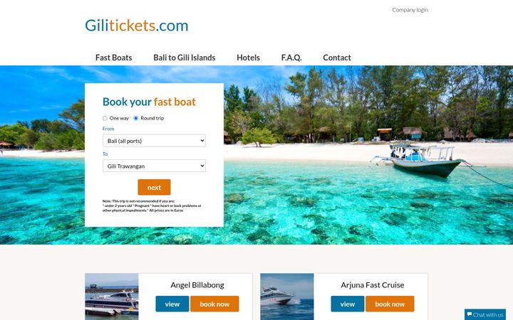 Screenshot of gilitickets.com