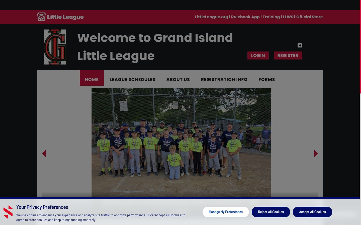 Zrzut ekranu banera zgody wyświetlanego przed jakąkolwiek interakcją
