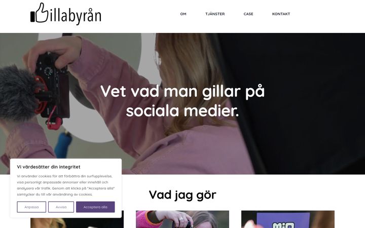 Screenshot of gillabyran.se