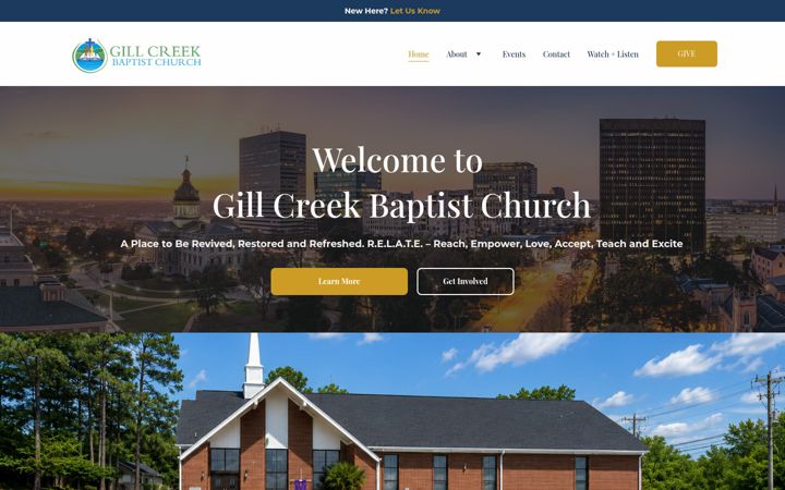 Screenshot of gillcreek.org