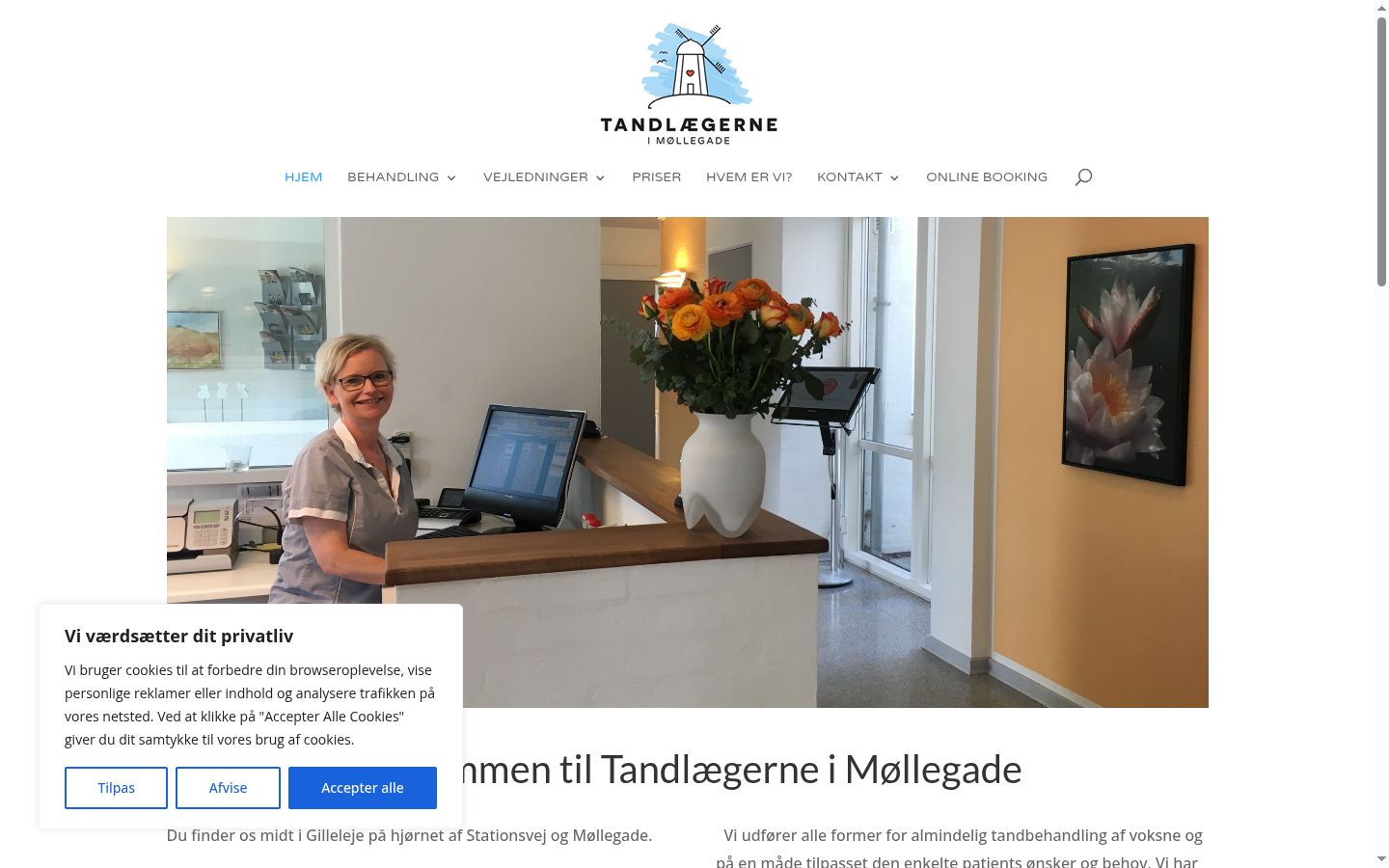 Ekrānuzņēmums ar piekrišanas baneri, kas tika rādīts pirms jebkādas mijiedarbības