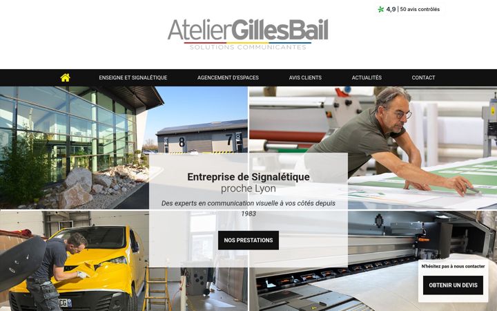 Screenshot of gilles-bail.fr