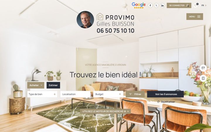 Screenshot of gilles-buisson-immobilier.fr