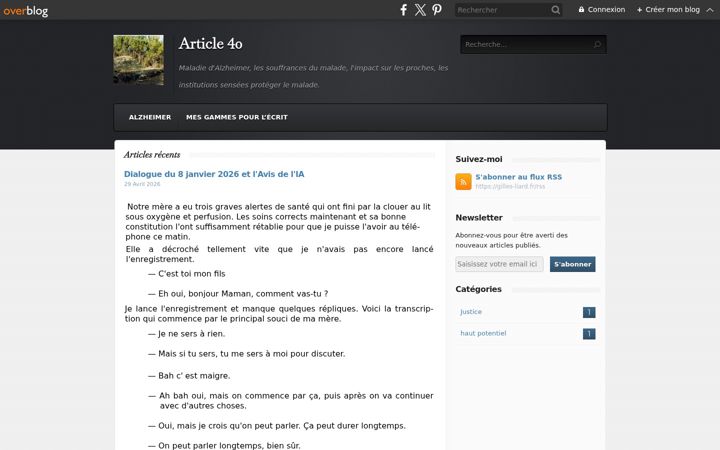 Screenshot of gilles-liard.fr