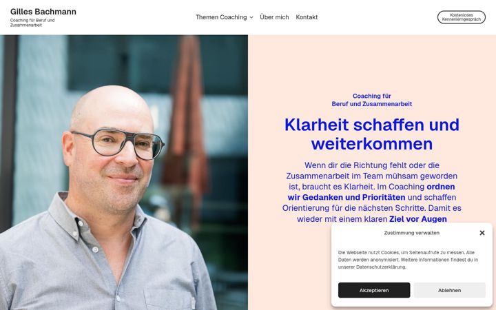 Screenshot of gillesbachmann.ch