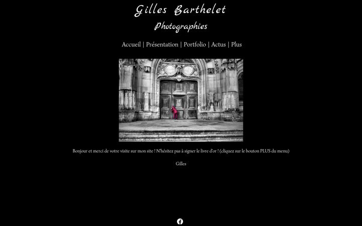 Screenshot of gillesbarthelet.com