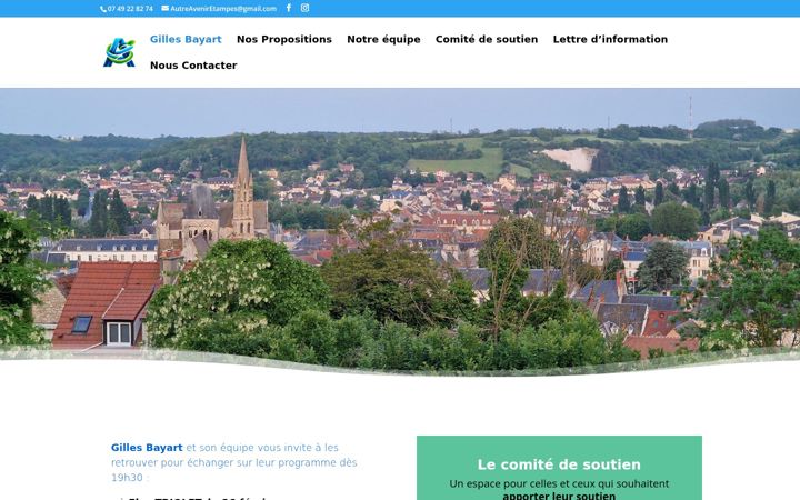 Screenshot of gillesbayart.fr