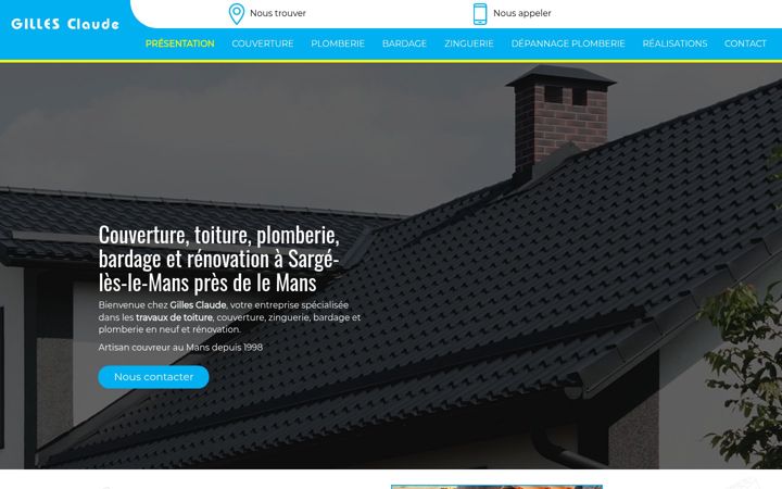 Screenshot of gillesclaude.fr
