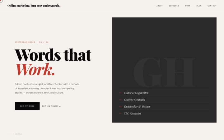 Screenshot of gilleshavik.com