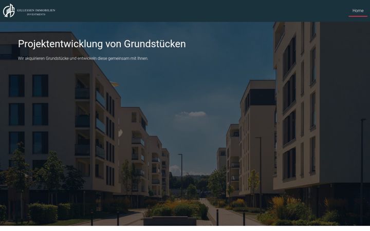 Screenshot of gillessen-immobilien.com