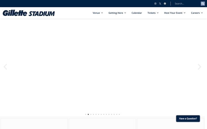 Captura de pantalla de gillettestadium.com