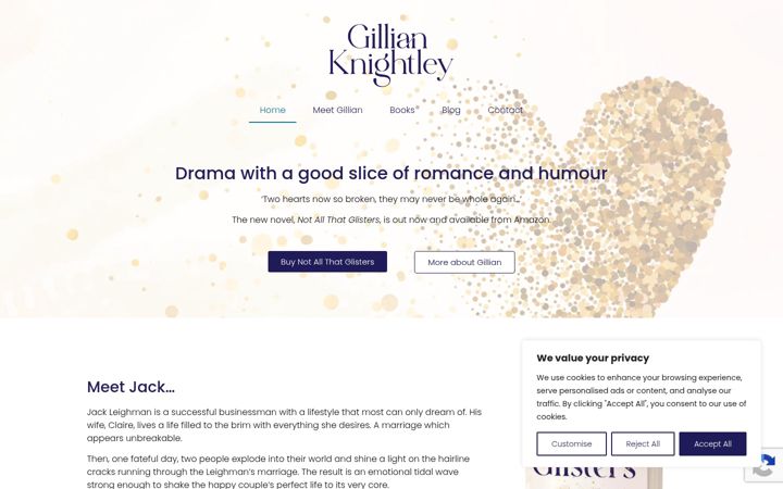 Screenshot of gillianknightley.com