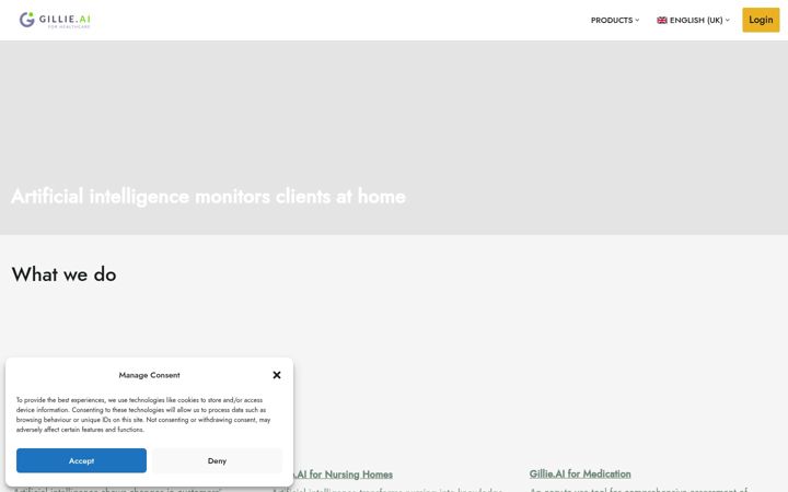Screenshot of gillie.io